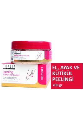 Thalia - Thalia Üre & jojoba Yağı İçerikli Onarıcı El & Ayak Kütikül Bakım Peelingi 200gr